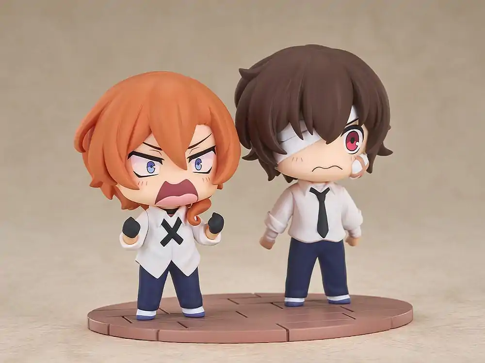 Bungo Stray Dogs Wan! Chibi figurky Osamu Dazai & Chuya Nakahara: čtrnáctiletá verze 8 cm fotografii produktu