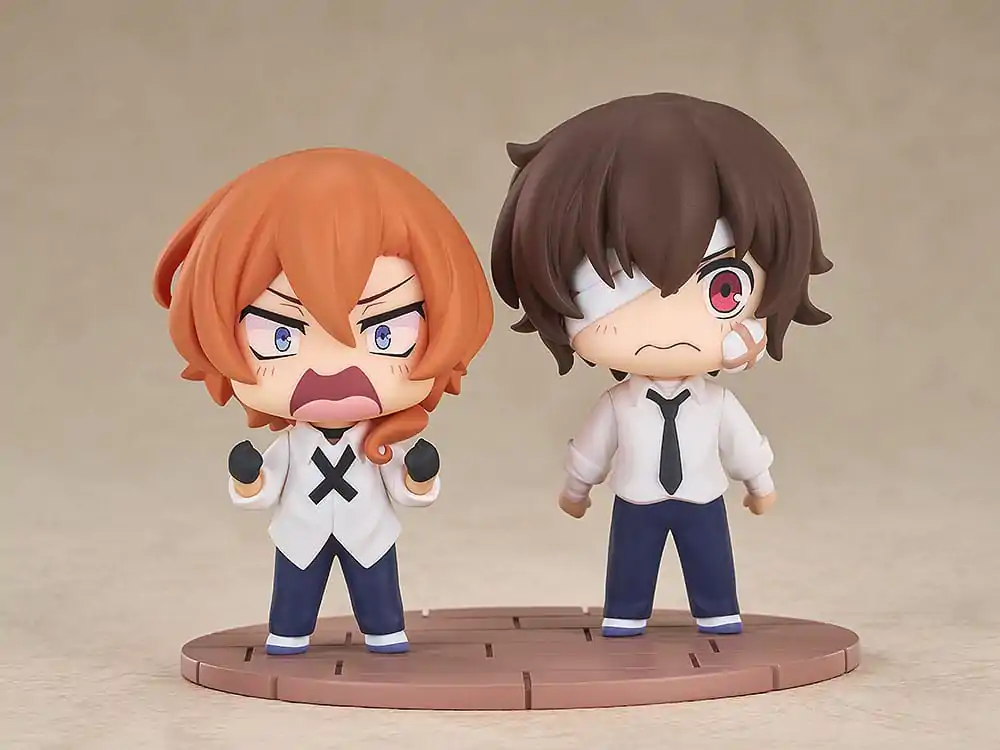 Bungo Stray Dogs Wan! Chibi figurky Osamu Dazai & Chuya Nakahara: čtrnáctiletá verze 8 cm fotografii produktu