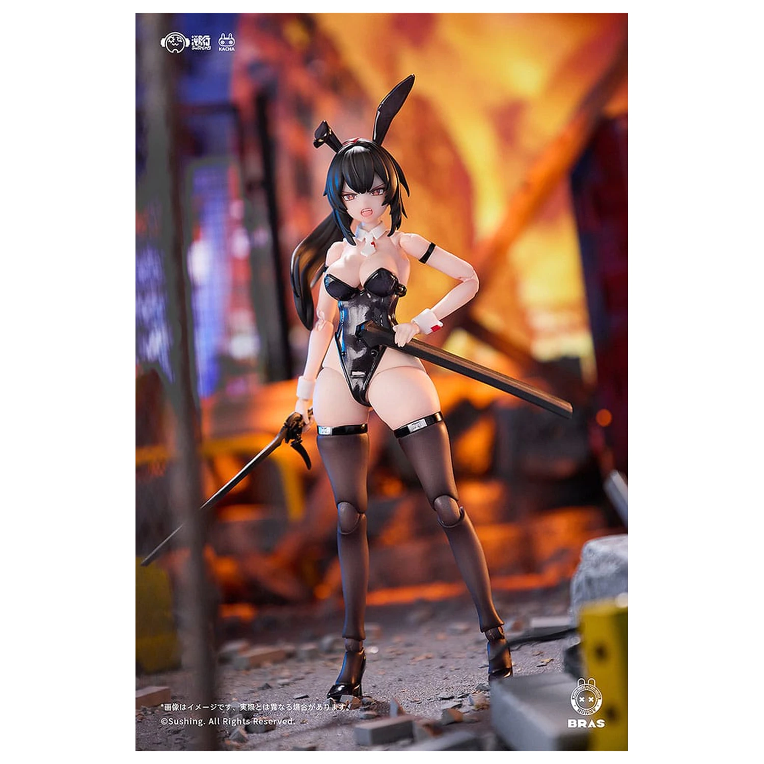 Bunny Rapid Action Squad Akční figurka 1/12 Attacker Runa 16 cm fotografii produktu