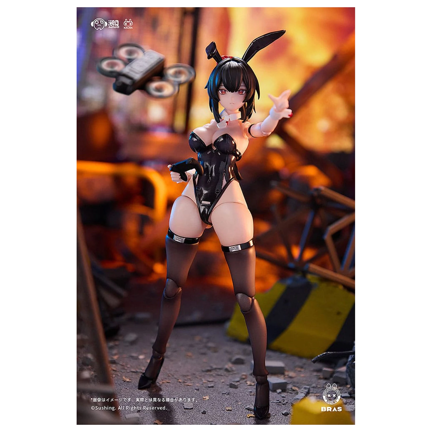 Bunny Rapid Action Squad Akční figurka 1/12 Attacker Runa 16 cm fotografii produktu