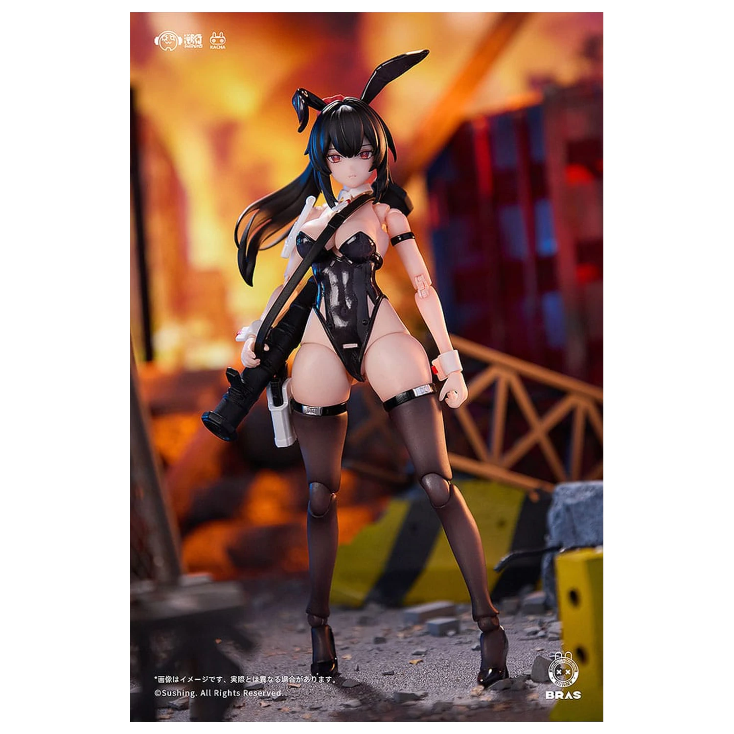 Bunny Rapid Action Squad Akční figurka 1/12 Attacker Runa 16 cm fotografii produktu
