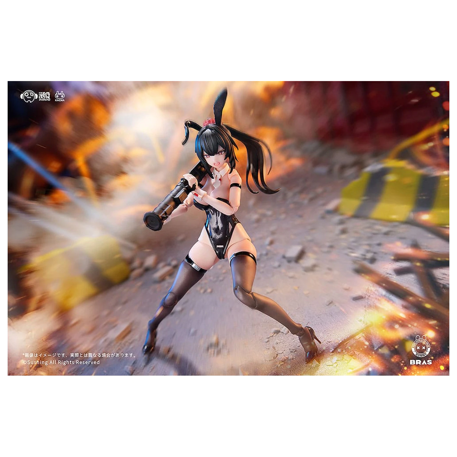 Bunny Rapid Action Squad Akční figurka 1/12 Attacker Runa 16 cm fotografii produktu