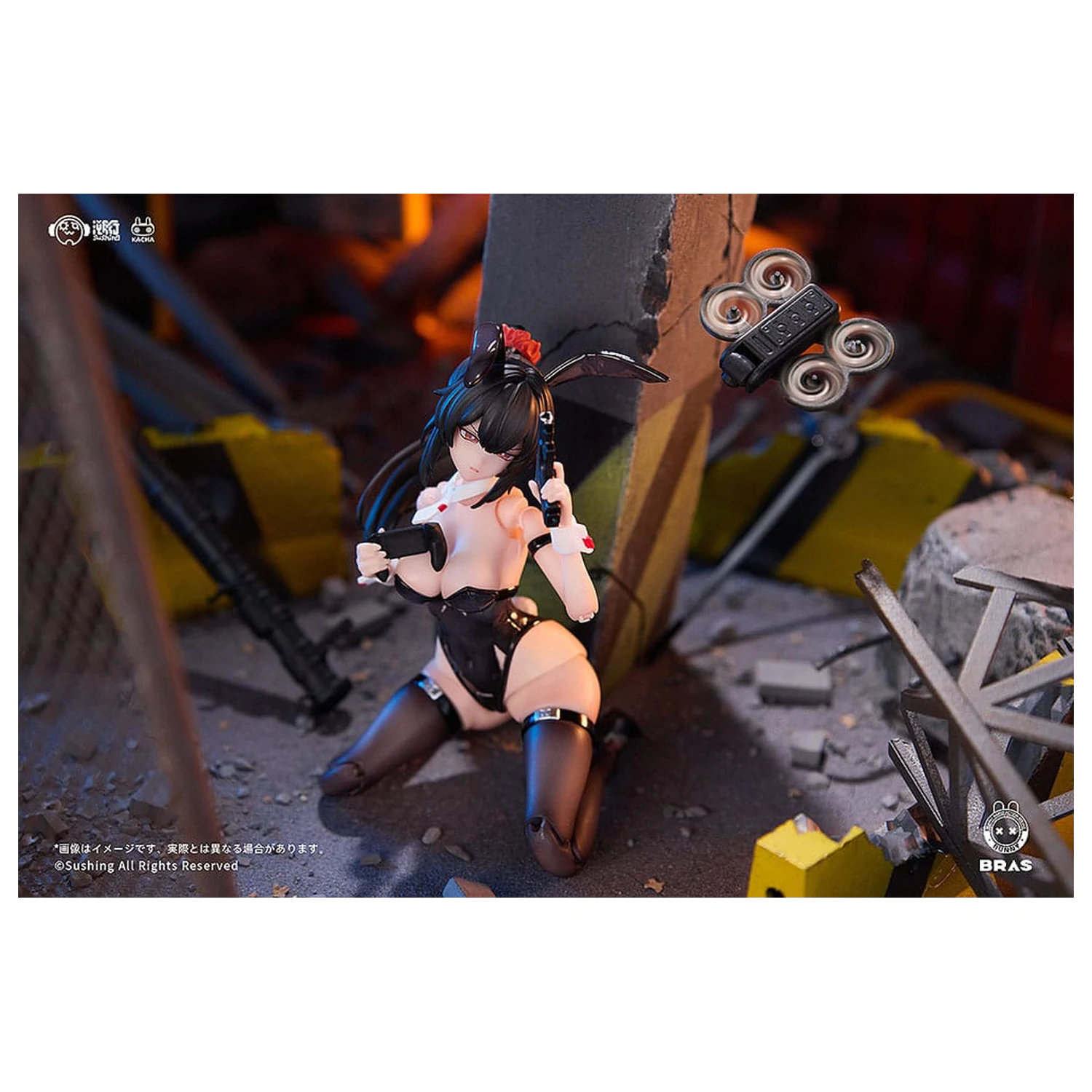 Bunny Rapid Action Squad Akční figurka 1/12 Attacker Runa 16 cm fotografii produktu