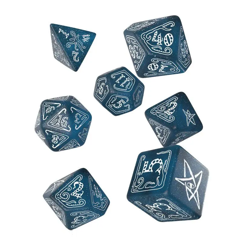 Call of Cthulhu Dice Set Abyssal & White (7) kostek fotografii produktu