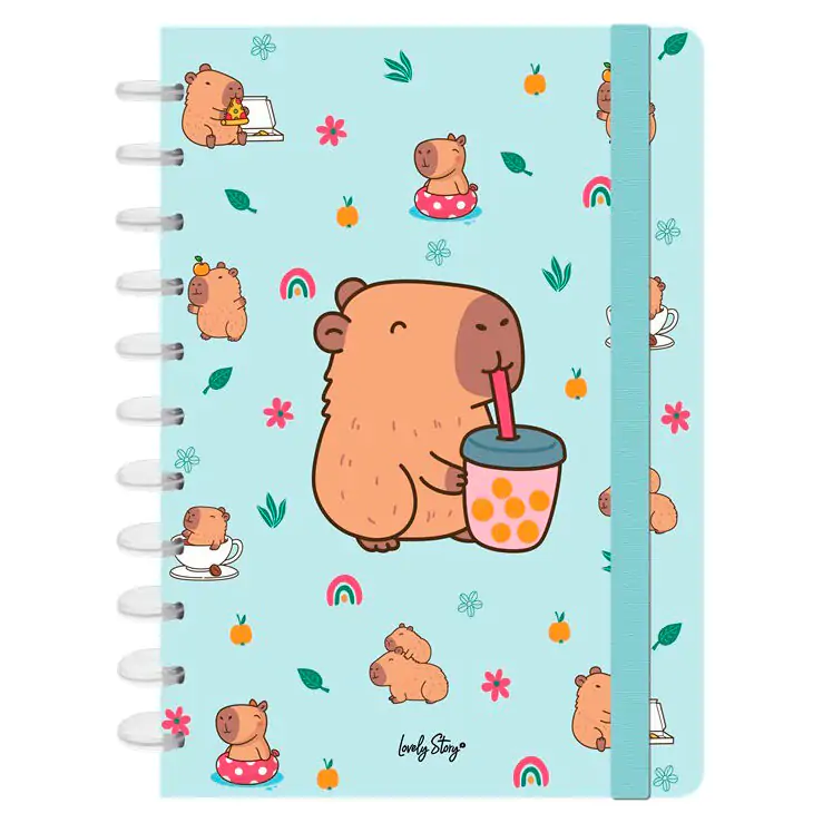 Zápisník A4 Capibara Bubble Tea fotografii produktu