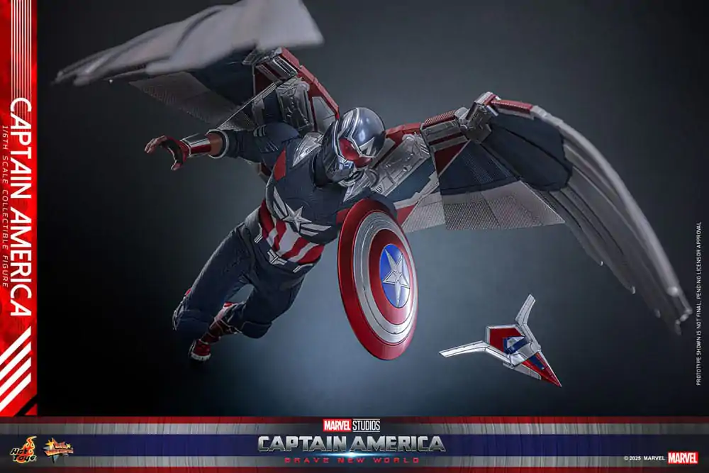 Captain America: Brave New World Movie Masterpiece Akční figurka 1/6 Captain America 30 cm fotografii produktu