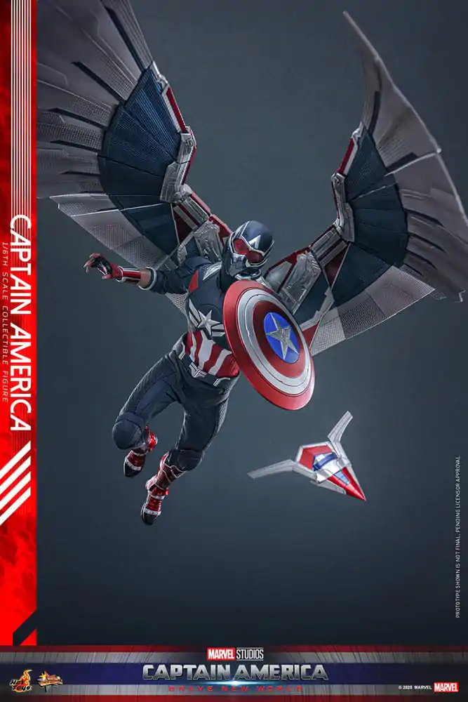 Captain America: Brave New World Movie Masterpiece Akční figurka 1/6 Captain America 30 cm fotografii produktu