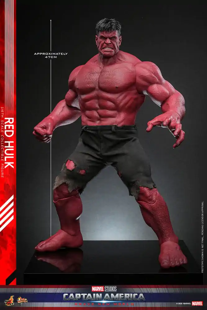 Captain America: Brave New World Movie Masterpiece Akční figurka 1/6 Red Hulk 47 cm fotografii produktu