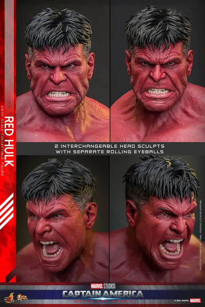 Captain America: Brave New World Movie Masterpiece Akční figurka 1/6 Red Hulk 47 cm fotografii produktu