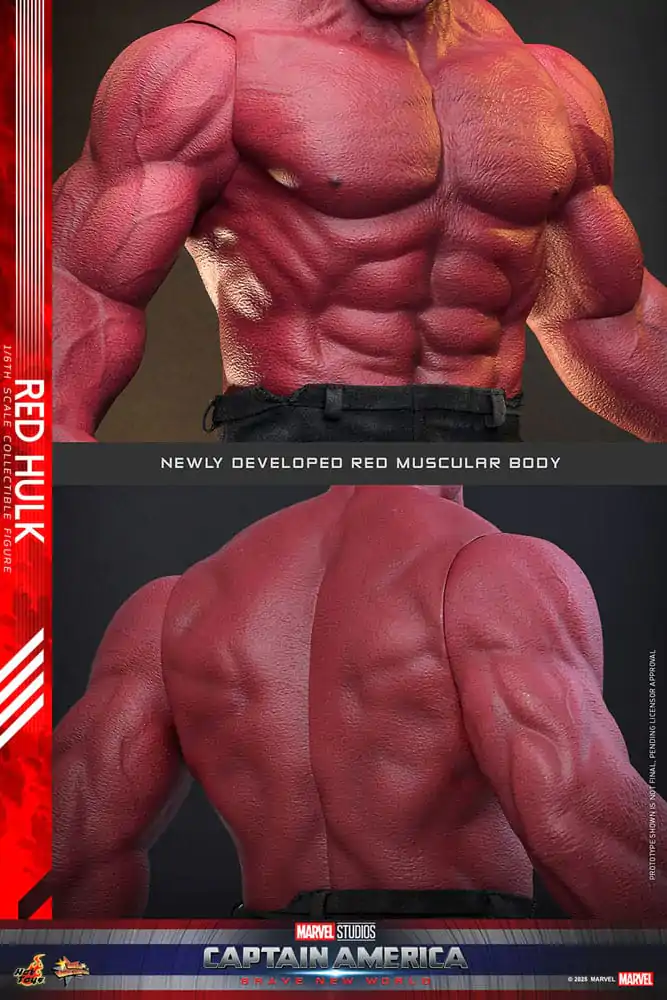 Captain America: Brave New World Movie Masterpiece Akční figurka 1/6 Red Hulk 47 cm fotografii produktu