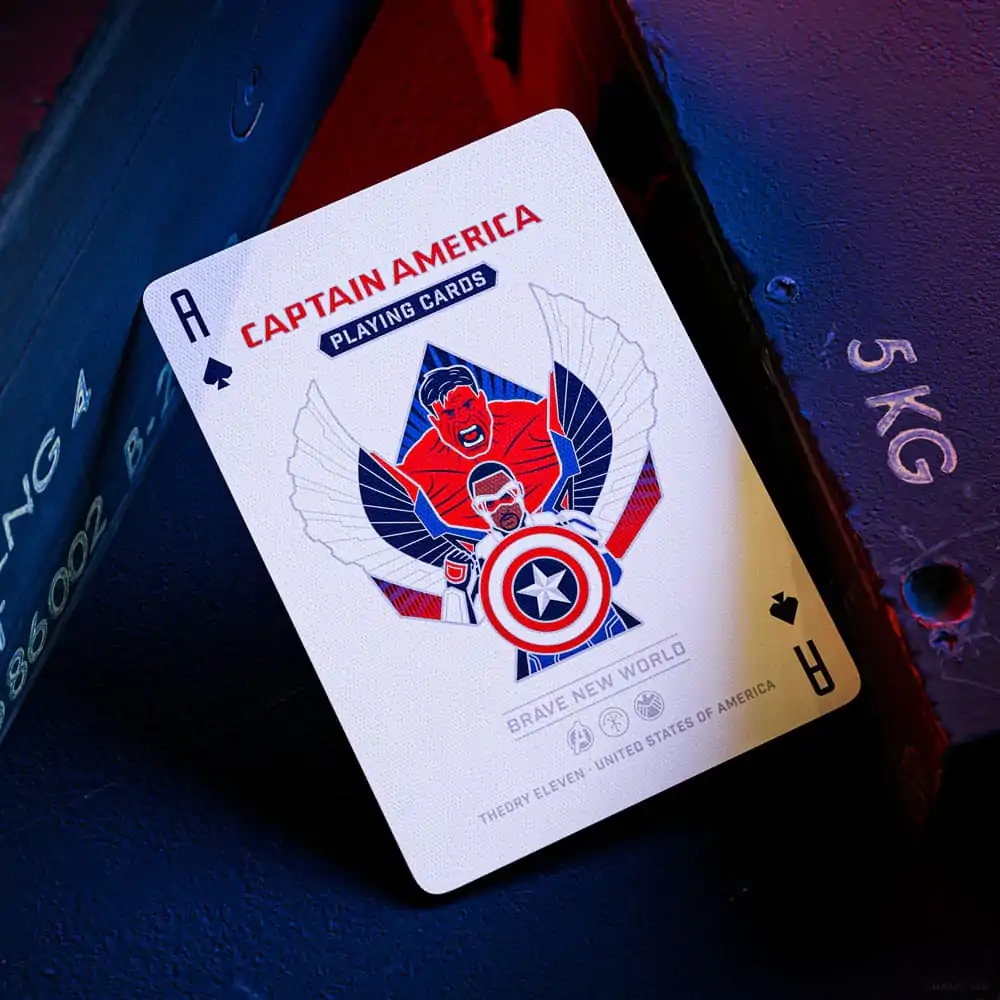Captain America Hrací karty Patriotic Design fotografii produktu