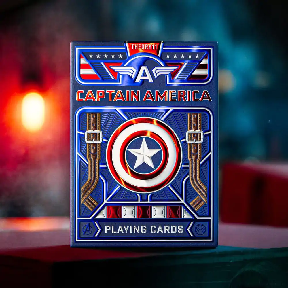 Captain America Hrací karty Patriotic Design fotografii produktu