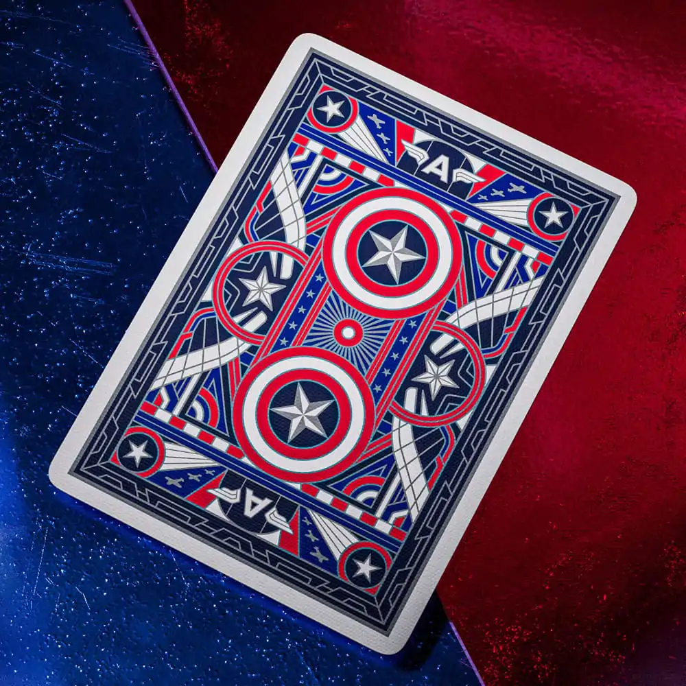 Captain America Hrací karty Patriotic Design fotografii produktu
