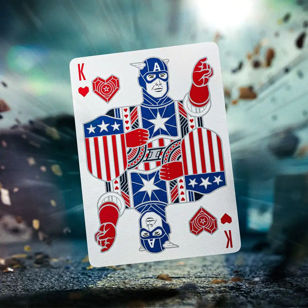 Captain America Hrací karty Patriotic Design fotografii produktu
