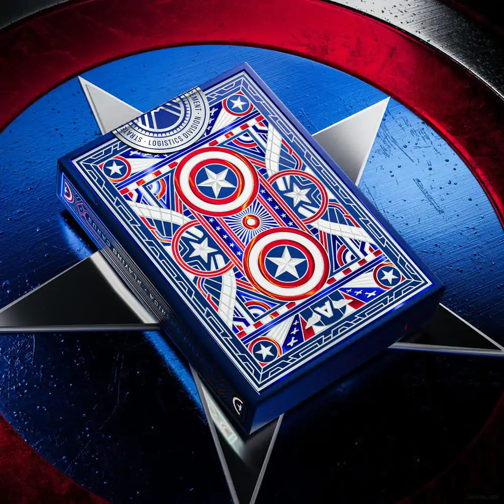 Captain America Hrací karty Patriotic Design fotografii produktu