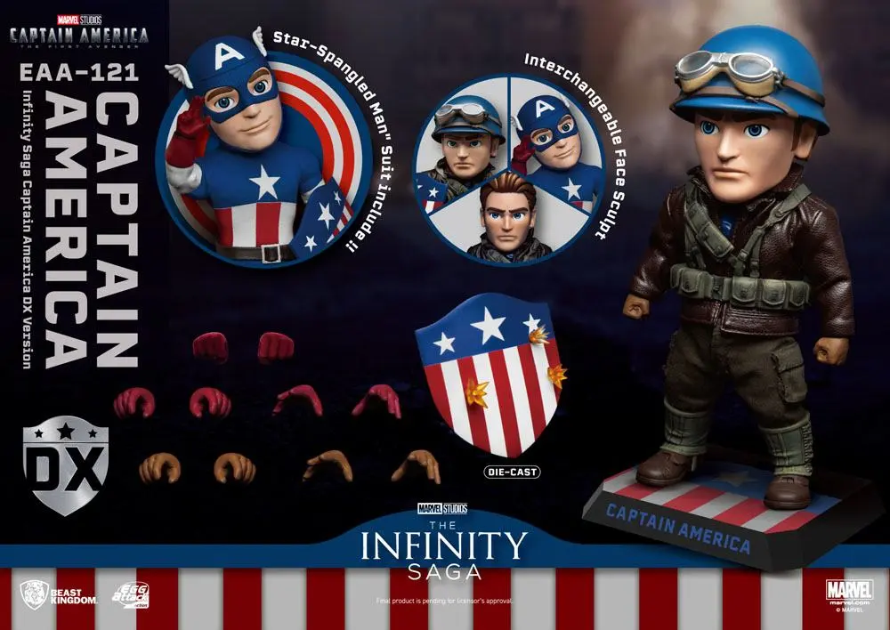 Captain America: The First Avenger Egg Attack Action akční figurka Captain America DX verze 17 cm fotografii produktu