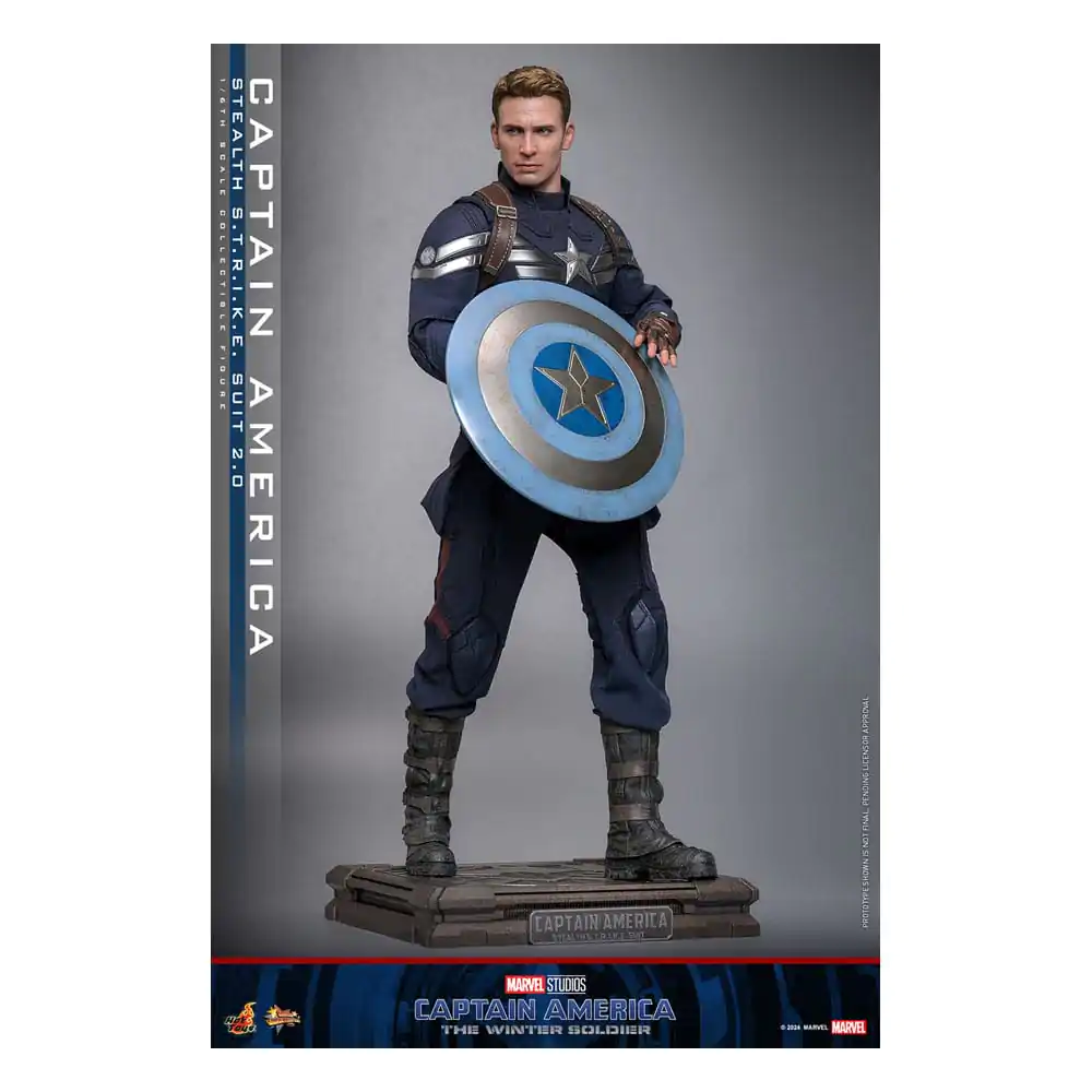 Captain America: The Winter Soldier Movie Masterpiece akční figurka 1/6 Captain America (Stealth S.T.R.I.K.E. Suit) 2.0 31 cm fotografii produktu