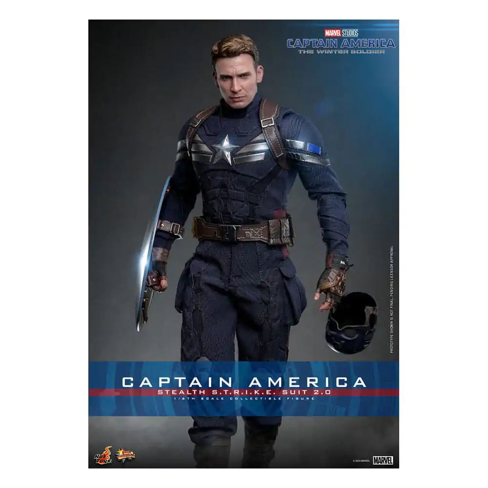 Captain America: The Winter Soldier Movie Masterpiece akční figurka 1/6 Captain America (Stealth S.T.R.I.K.E. Suit) 2.0 31 cm fotografii produktu