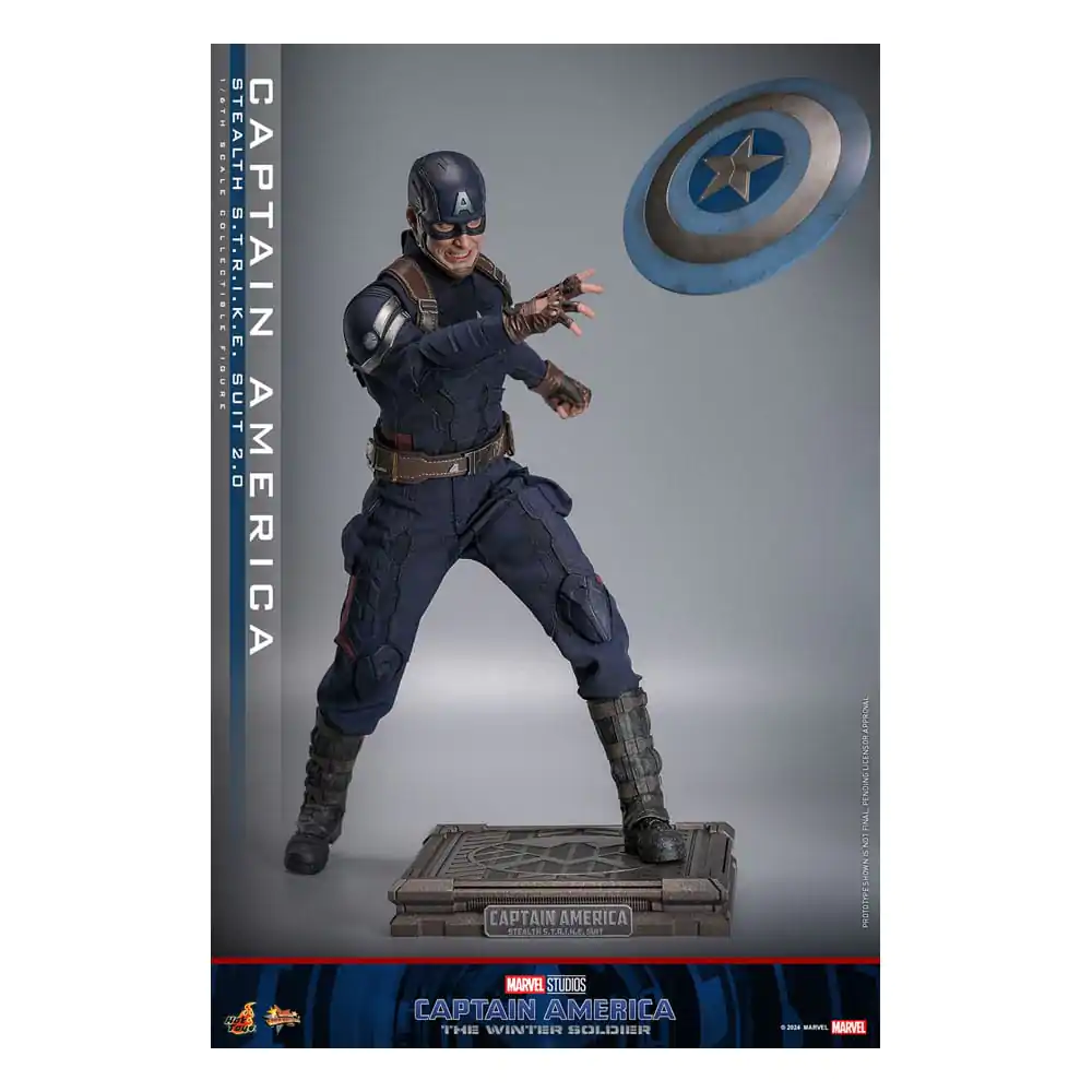 Captain America: The Winter Soldier Movie Masterpiece akční figurka 1/6 Captain America (Stealth S.T.R.I.K.E. Suit) 2.0 31 cm fotografii produktu