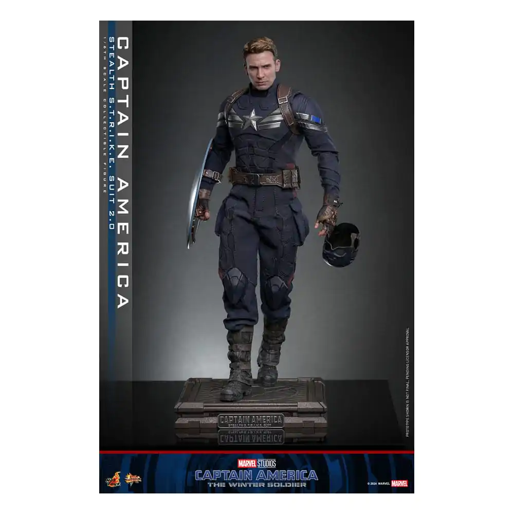 Captain America: The Winter Soldier Movie Masterpiece akční figurka 1/6 Captain America (Stealth S.T.R.I.K.E. Suit) 2.0 31 cm fotografii produktu