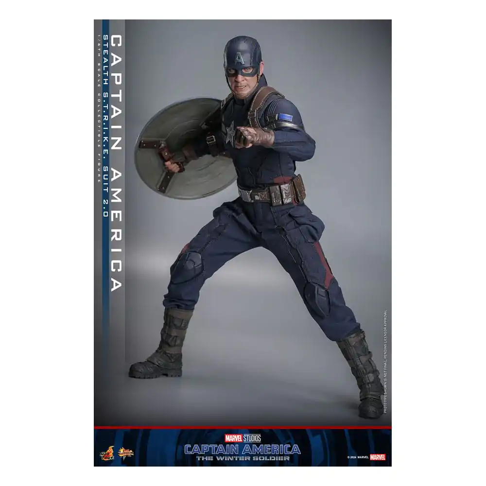 Captain America: The Winter Soldier Movie Masterpiece akční figurka 1/6 Captain America (Stealth S.T.R.I.K.E. Suit) 2.0 31 cm fotografii produktu