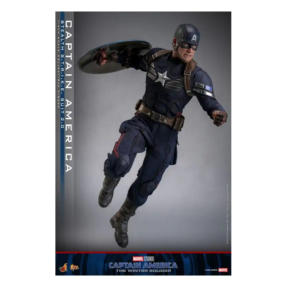 Captain America: The Winter Soldier Movie Masterpiece akční figurka 1/6 Captain America (Stealth S.T.R.I.K.E. Suit) 2.0 31 cm fotografii produktu