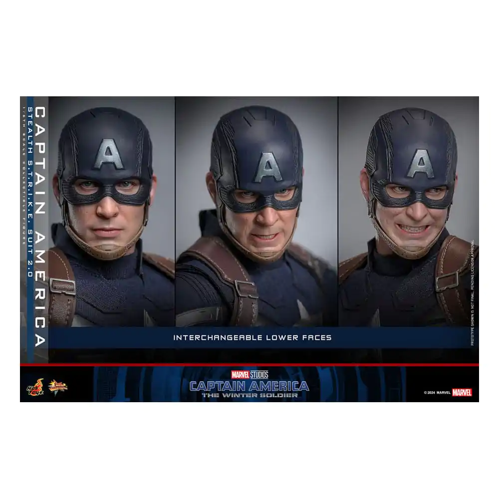 Captain America: The Winter Soldier Movie Masterpiece akční figurka 1/6 Captain America (Stealth S.T.R.I.K.E. Suit) 2.0 31 cm fotografii produktu