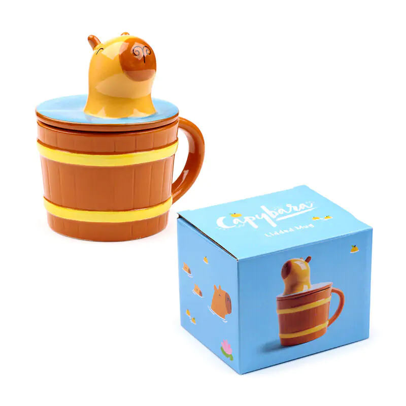 Hrnek s víčkem Capybara fotografii produktu