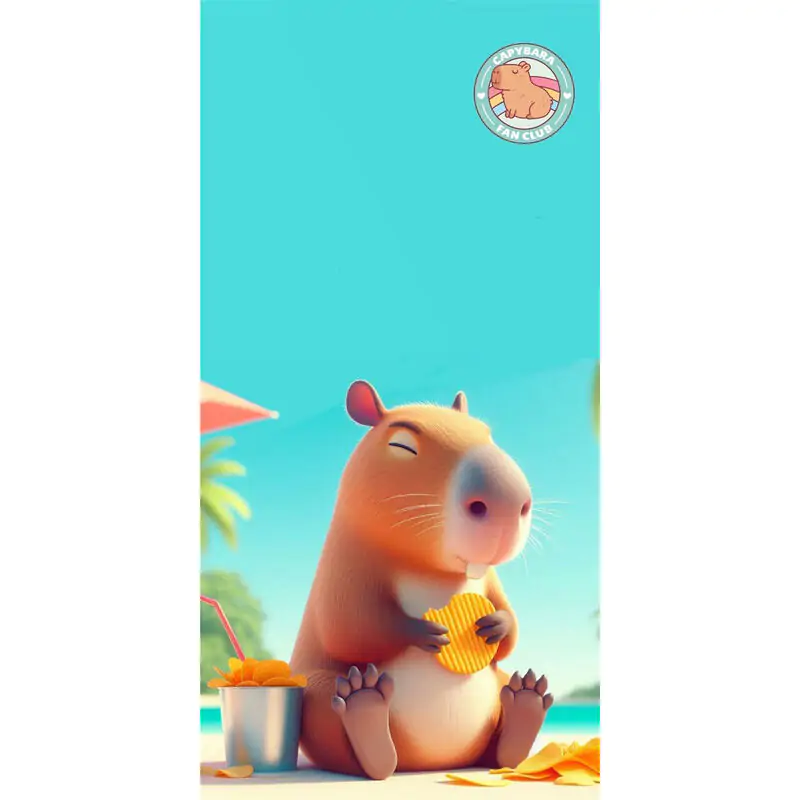 Capybara microfibre plážová osuška fotografii produktu