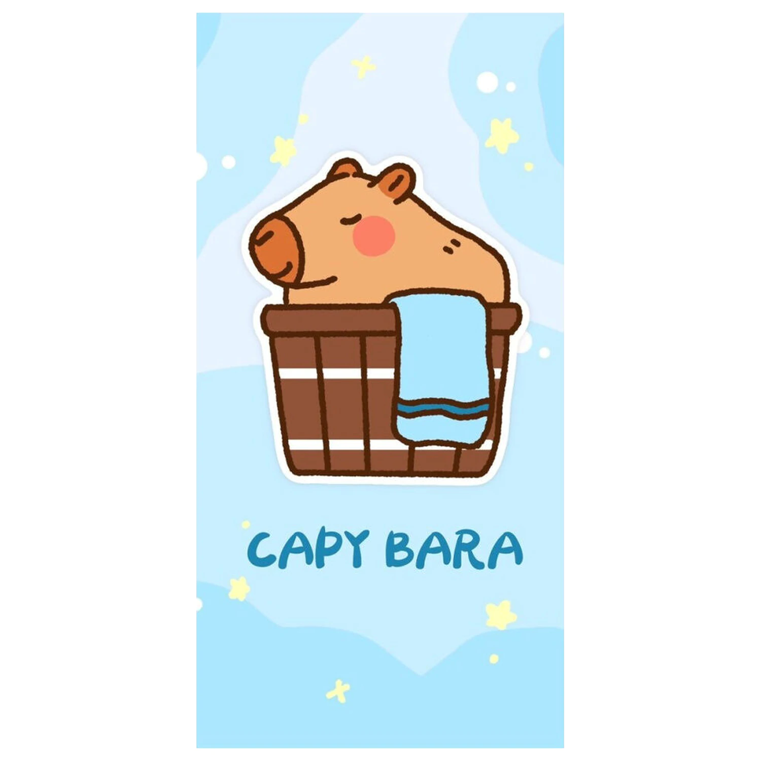 Capybara mikrovláknová plážová osuška fotografii produktu