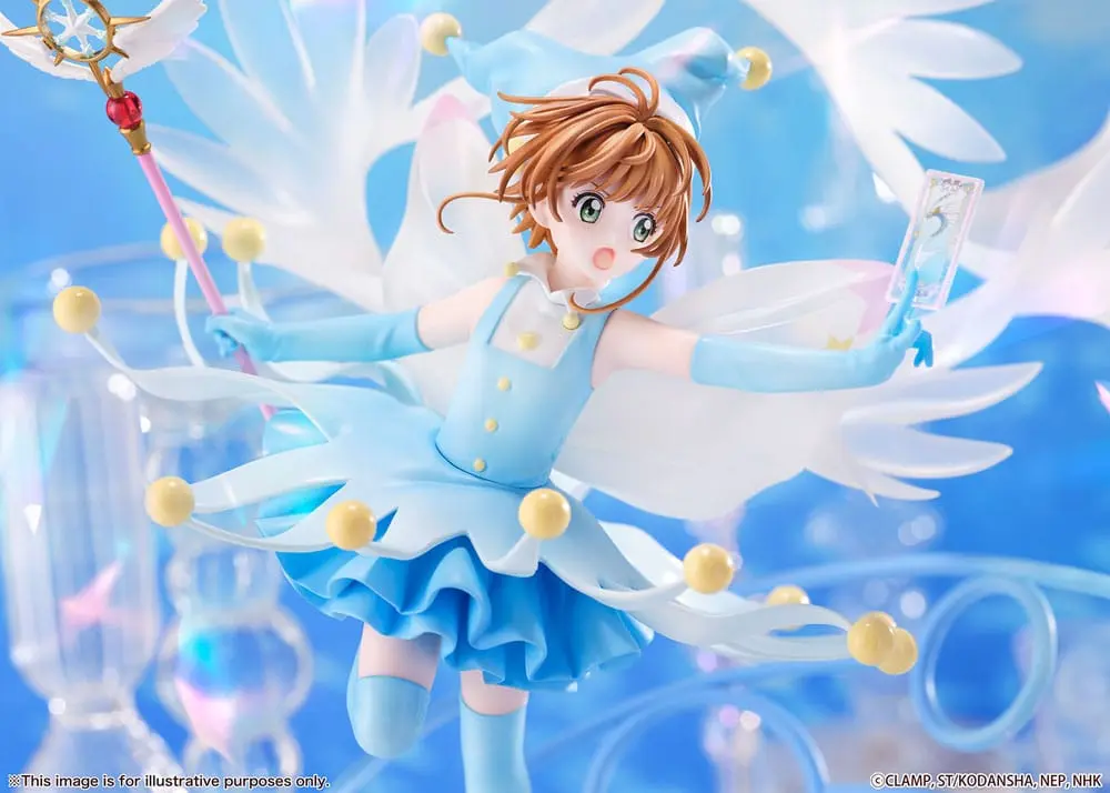 Cardcaptor Sakura PVC Socha 1/7 Sakura Kinomoto Battle Costume Water Ver. 36 cm fotografii produktu