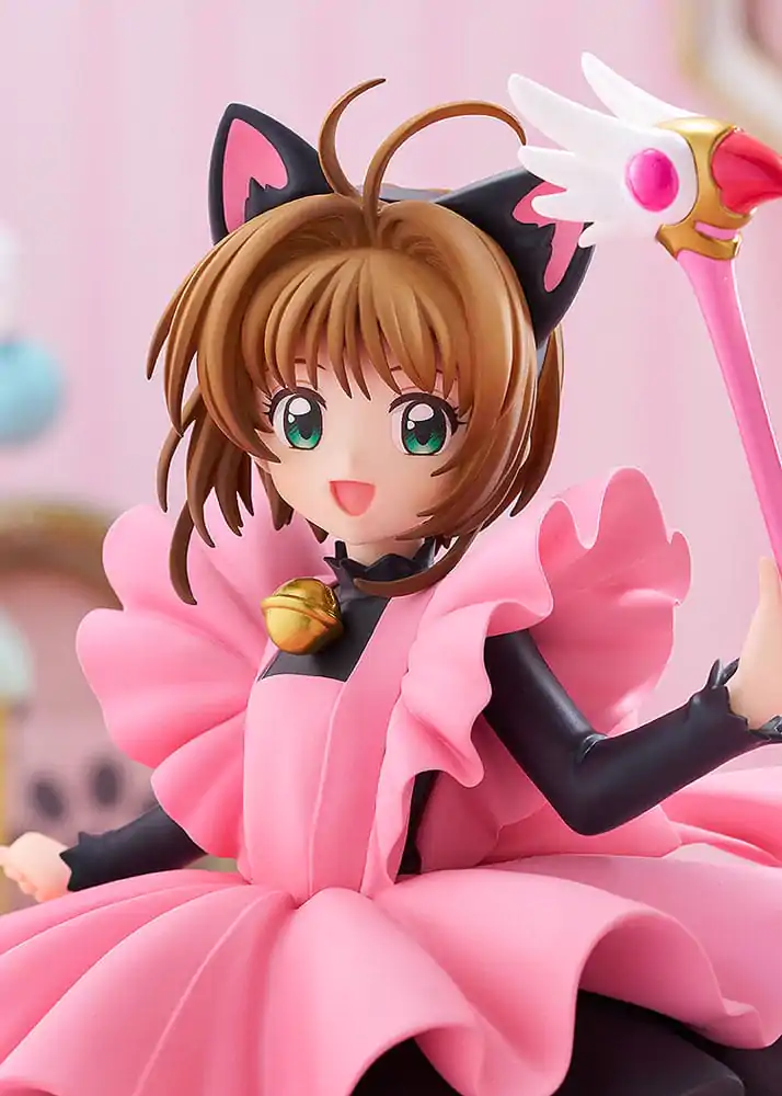 Cardcaptor Sakura Pop Up Parade PVC Socha Sakura Kinomoto: Black Cat Costume Ver. Velikost L 22 cm fotografii produktu