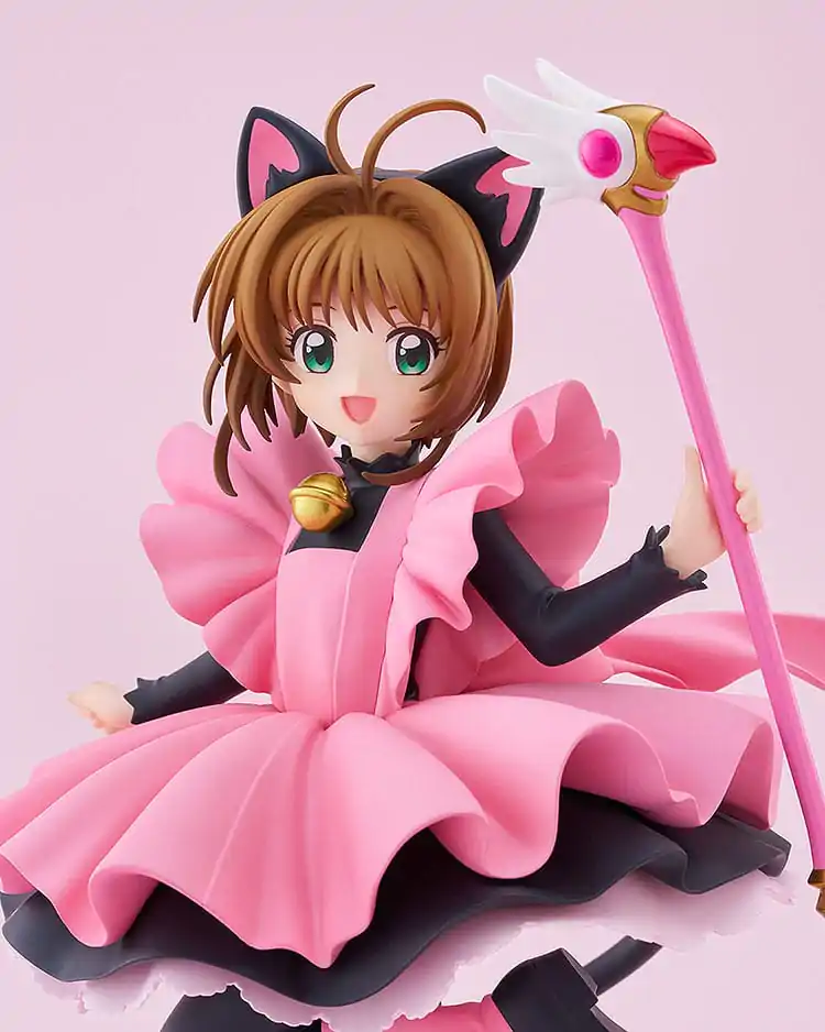 Cardcaptor Sakura Pop Up Parade PVC Socha Sakura Kinomoto: Black Cat Costume Ver. Velikost L 22 cm fotografii produktu