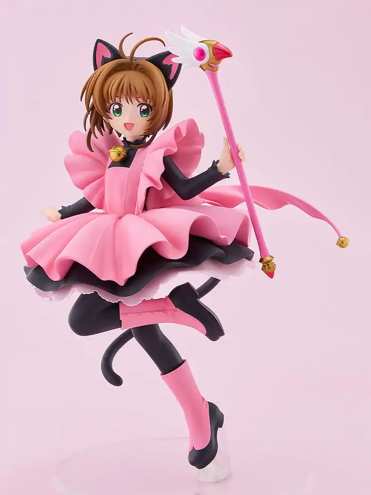 Cardcaptor Sakura Pop Up Parade PVC Socha Sakura Kinomoto: Black Cat Costume Ver. Velikost L 22 cm fotografii produktu