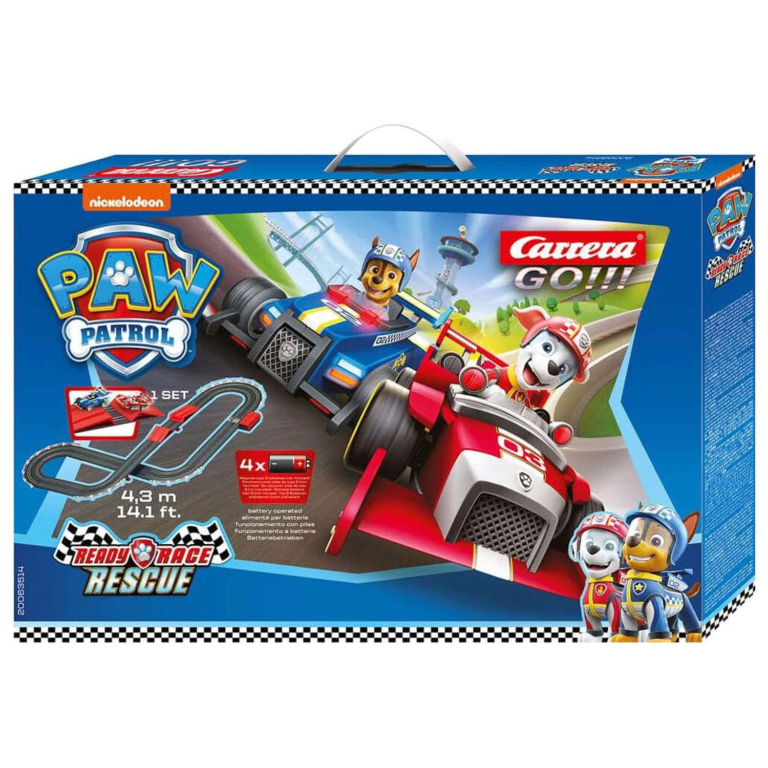 Carrera GO!!! Paw Patrol Ready Race & Rescue závodní okruh fotografii produktu