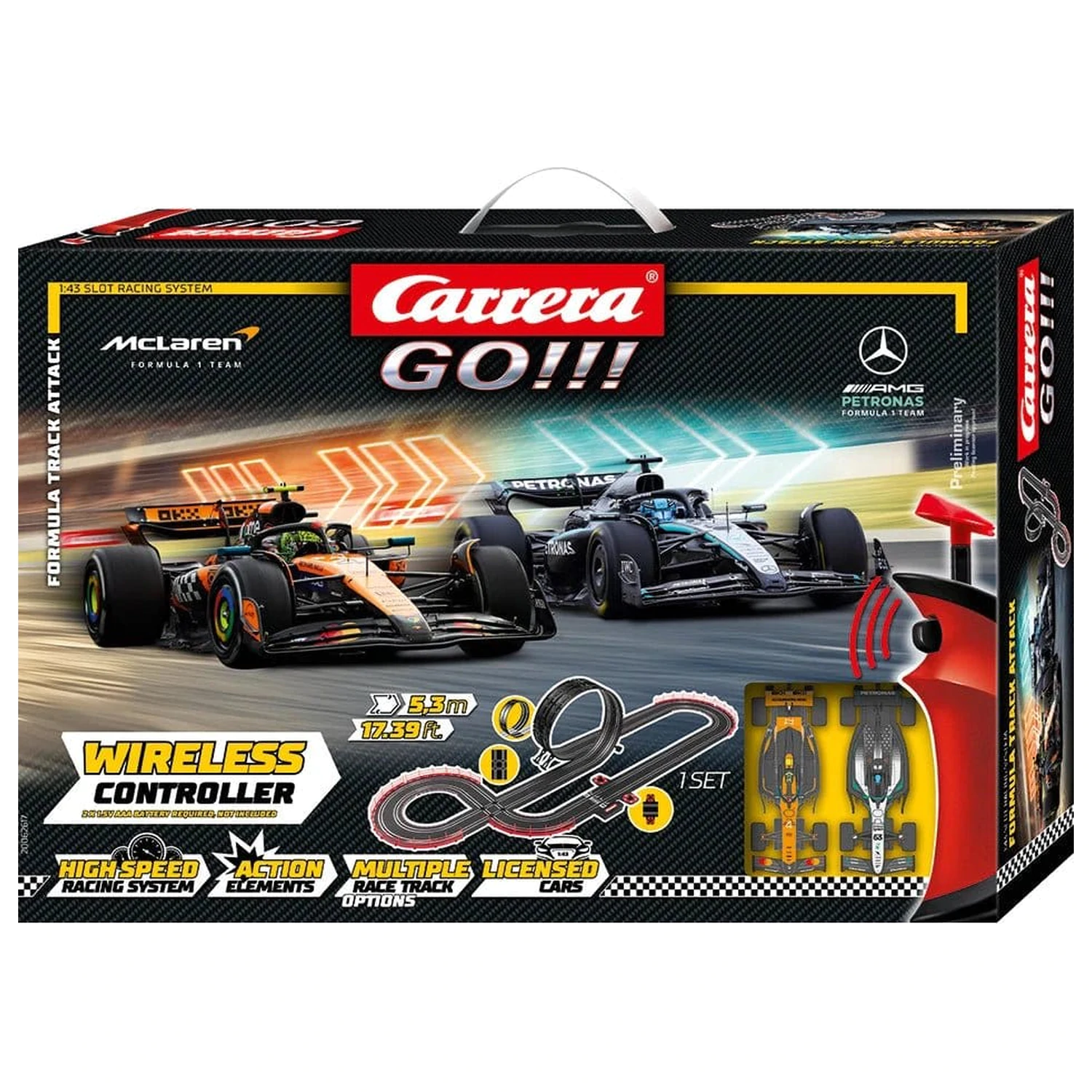 Carrera GO!!! Dráha pro autodráhu Formula Track Attack fotografii produktu