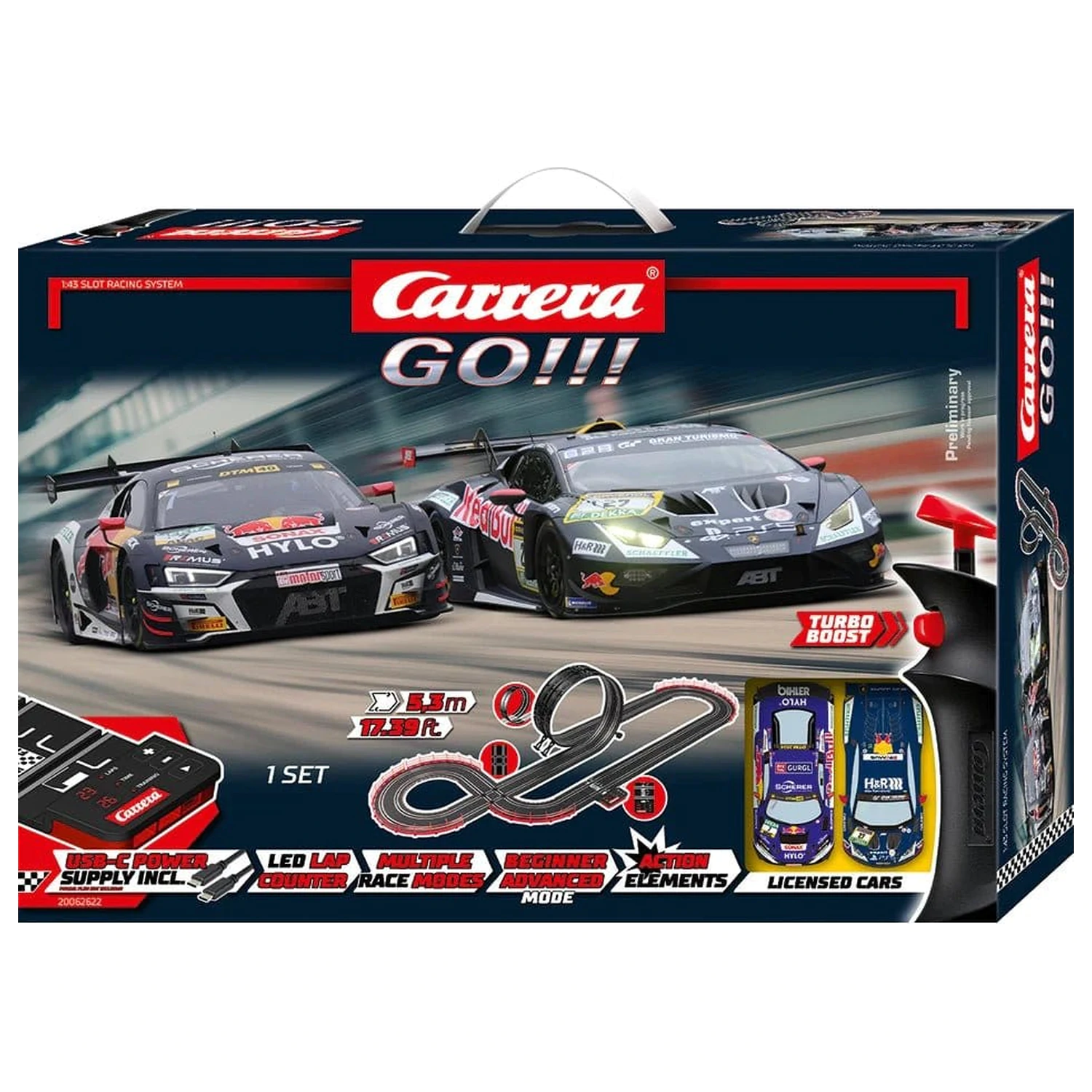 Carrera GO!!! Sada autodráhy GT Pro Racers fotografii produktu