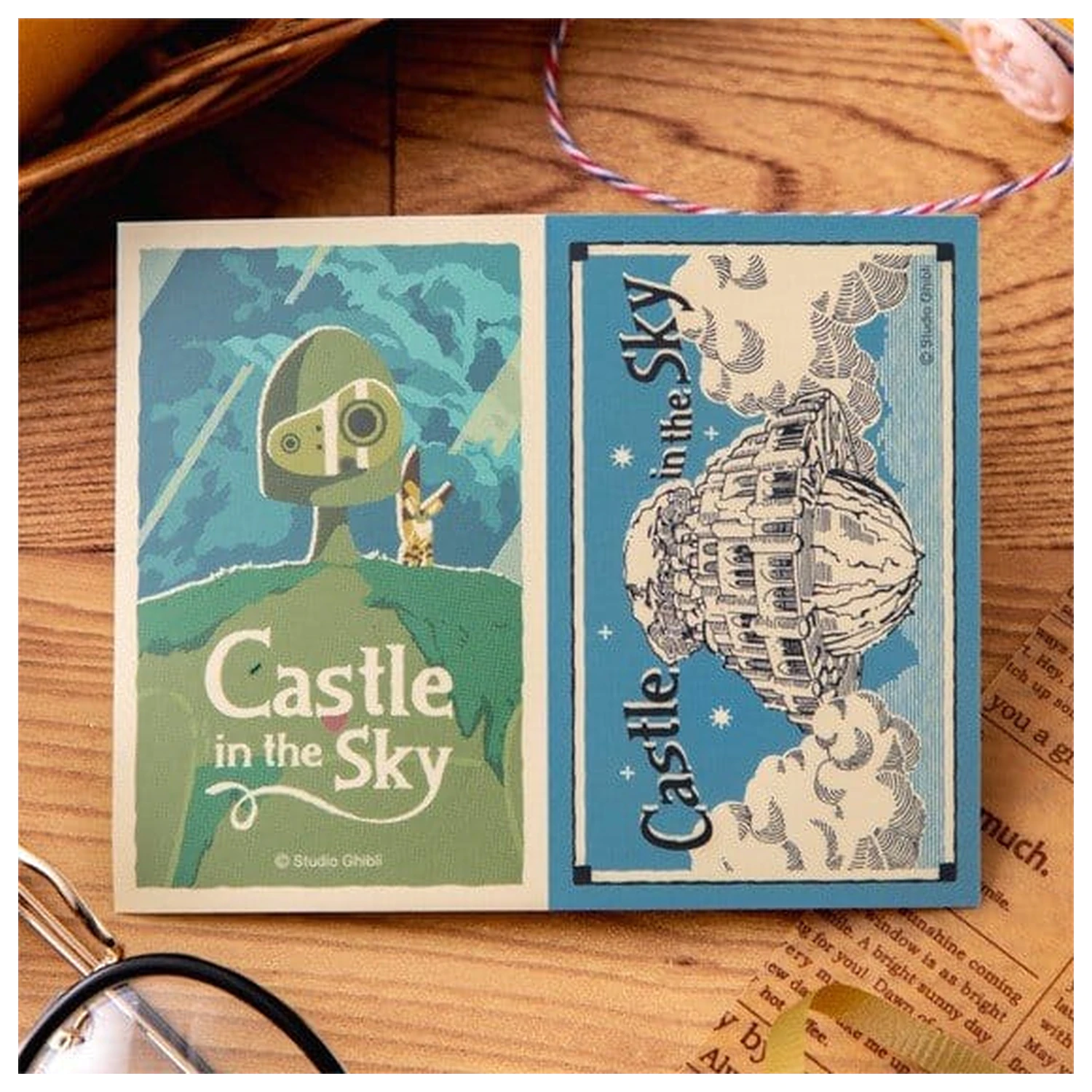 Castle in the Sky Nálepka Robot & Castle Laputa Retro fotografii produktu