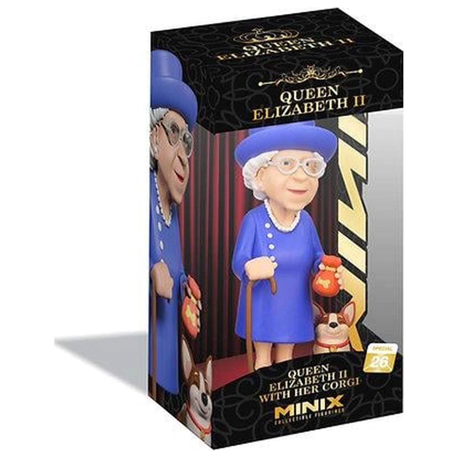 Celebrity Queen Elizabeth II s jejím Corgi Figurkou Minix 12cm fotografii produktu