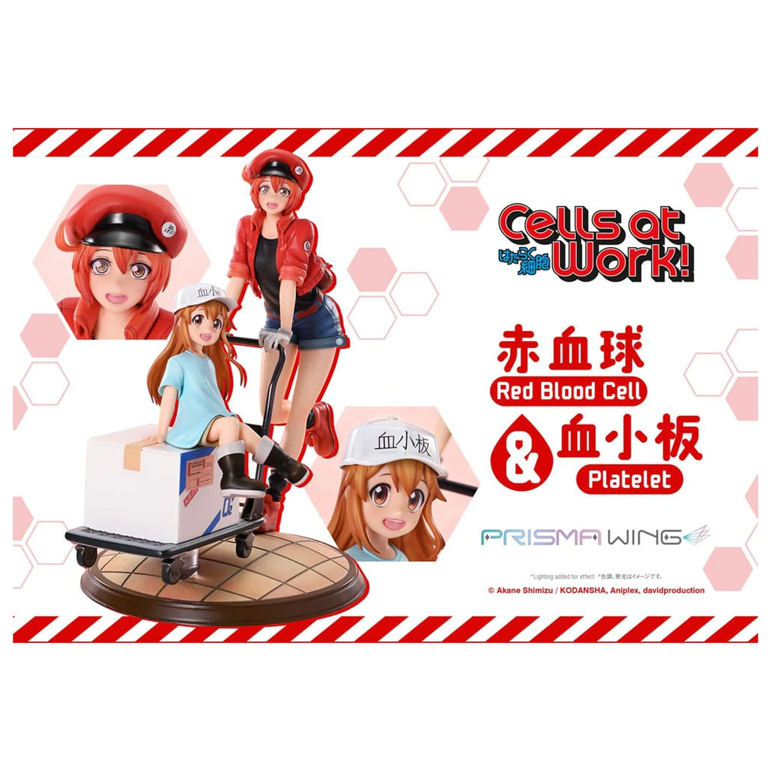 Cells at Work Prisma Wing PVC Socha Red Blood Cell & Platelet 26 cm fotografii produktu
