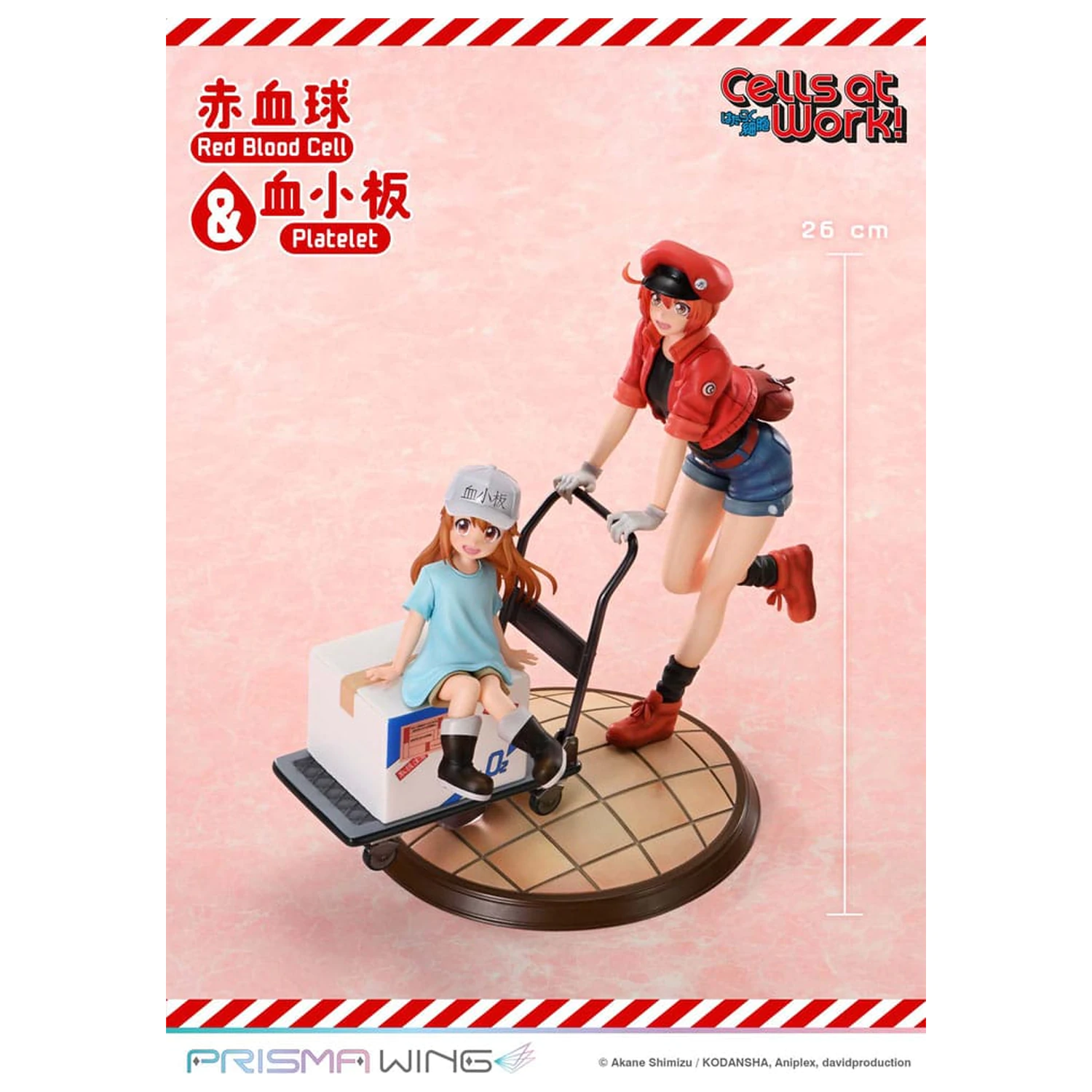 Cells at Work Prisma Wing PVC Socha Red Blood Cell & Platelet 26 cm fotografii produktu