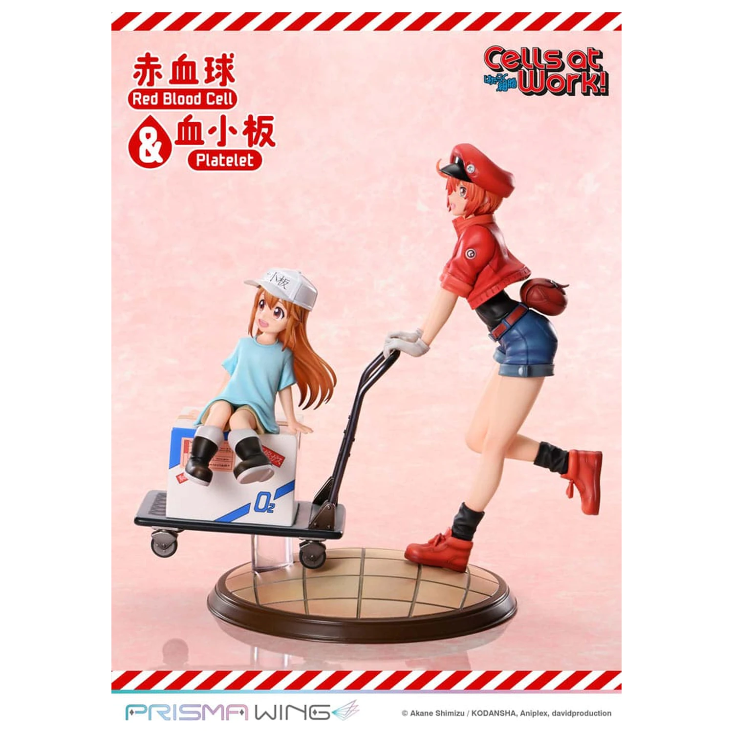 Cells at Work Prisma Wing PVC Socha Red Blood Cell & Platelet 26 cm fotografii produktu