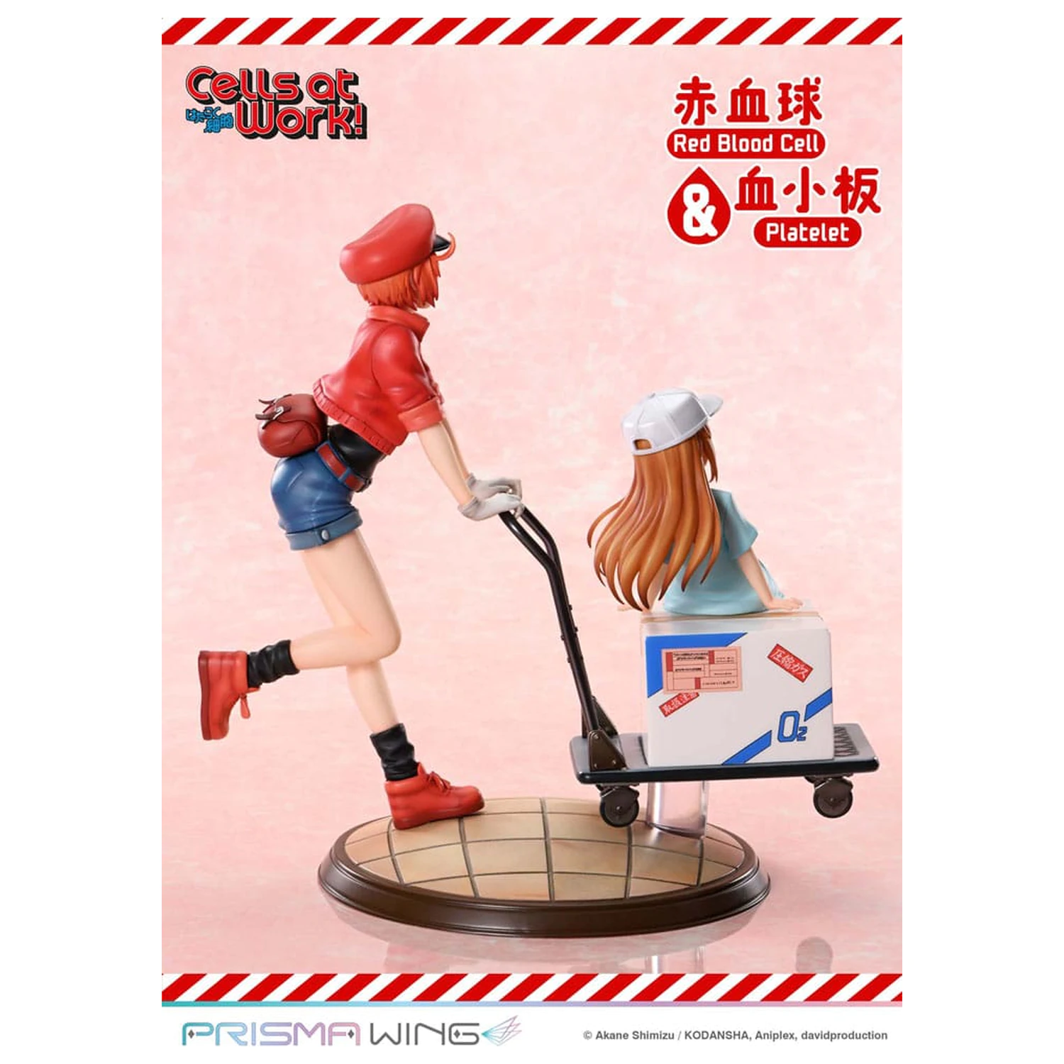 Cells at Work Prisma Wing PVC Socha Red Blood Cell & Platelet 26 cm fotografii produktu