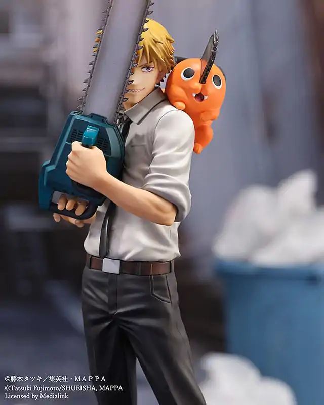 Chainsaw Man Luminasta PVC socha 1/7 Denji & Pochita 24 cm fotografii produktu