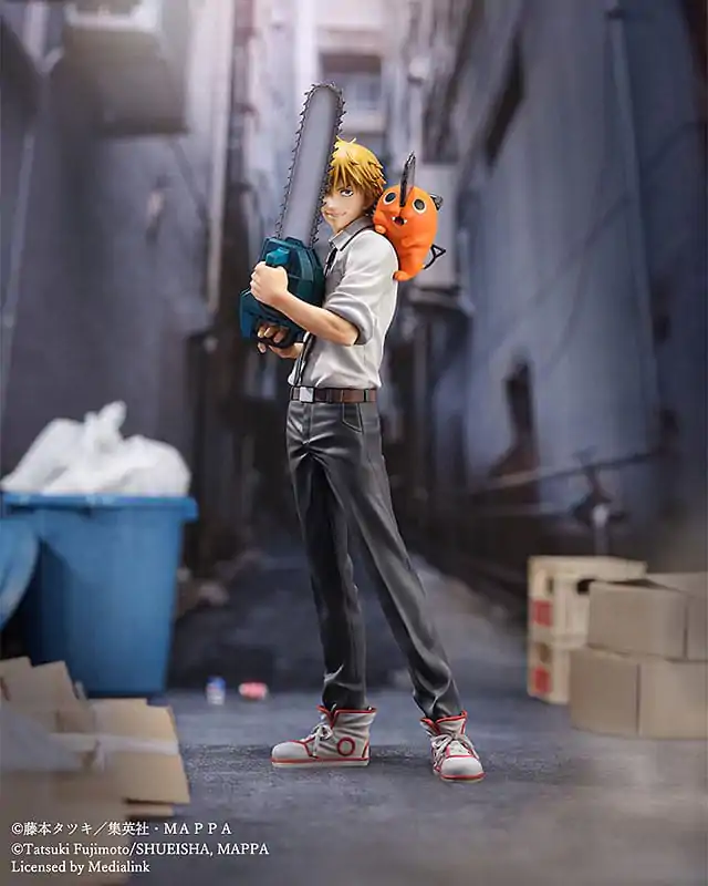 Chainsaw Man Luminasta PVC socha 1/7 Denji & Pochita 24 cm fotografii produktu