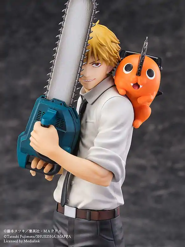 Chainsaw Man Luminasta PVC socha 1/7 Denji & Pochita 24 cm fotografii produktu