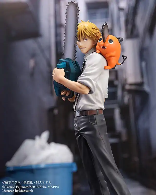 Chainsaw Man Luminasta PVC socha 1/7 Denji & Pochita 24 cm fotografii produktu