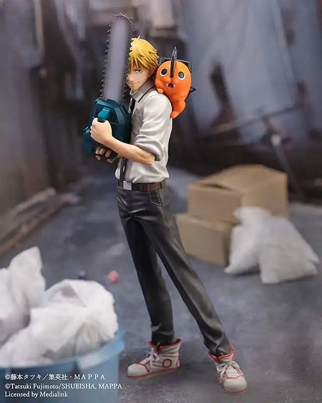 Chainsaw Man Luminasta PVC socha 1/7 Denji & Pochita 24 cm fotografii produktu