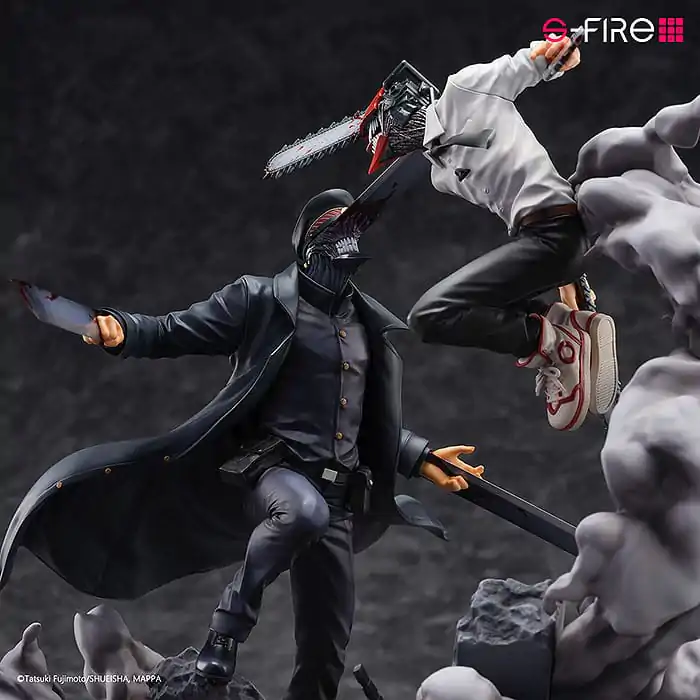 Chainsaw Man Statue Super Situation Figure Chainsaw Man vs. Samurai Sword 26 cm Figurka fotografii produktu