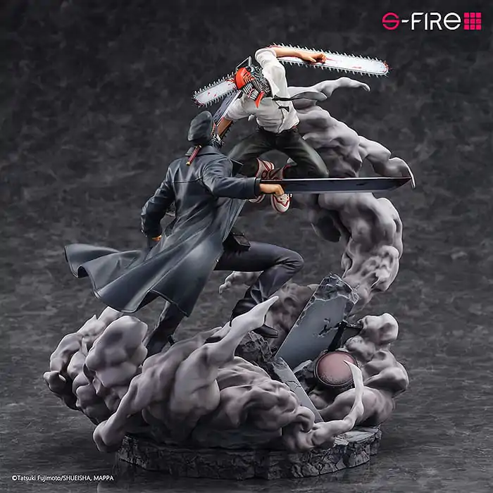 Chainsaw Man Statue Super Situation Figure Chainsaw Man vs. Samurai Sword 26 cm Figurka fotografii produktu